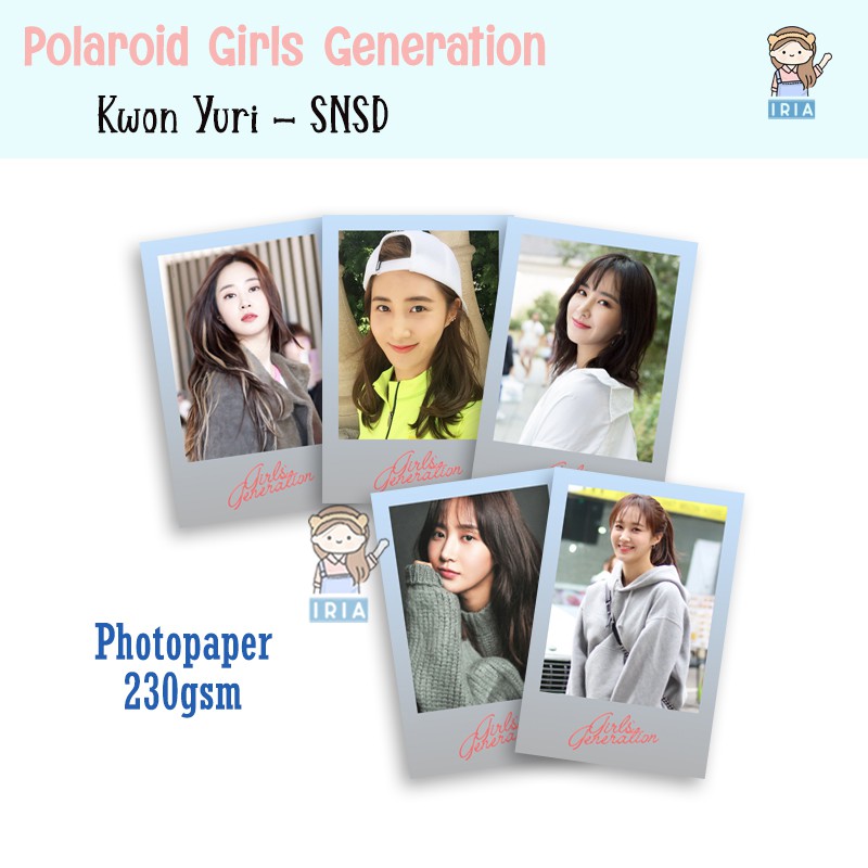 Polaroid / Photocard Kwon Yuri SNSD Girls Generation