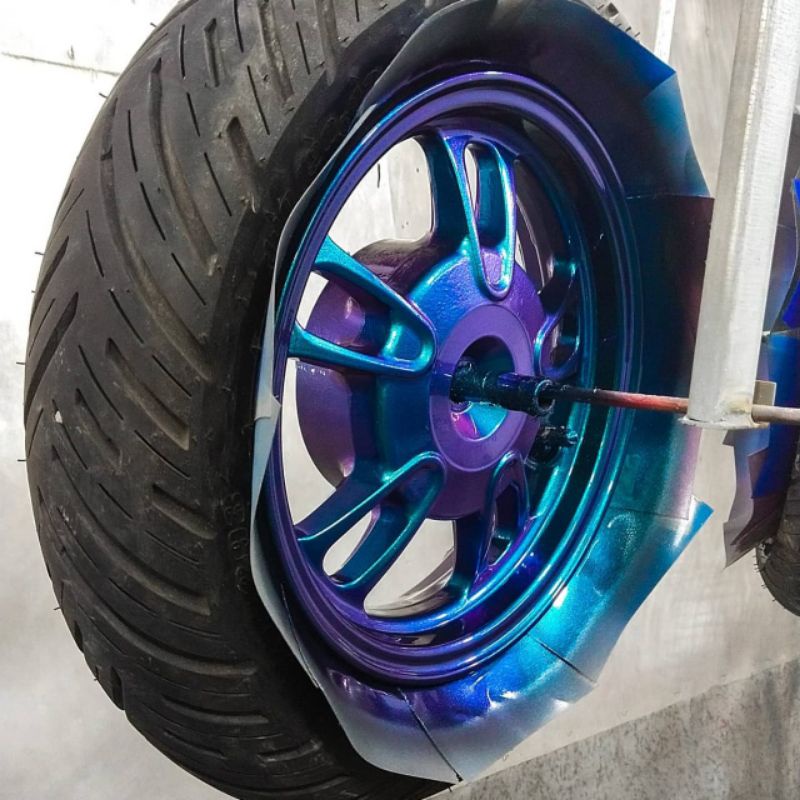 

Cat Bunglon Pu 3 Warna Blue Fuchsia Purpel Chameleon Pigment