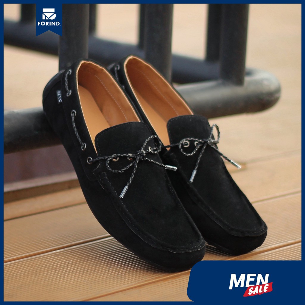 Lick New Black | Sepatu Suede Vintage Klasik Casual Pria Boat Ori Original Footwear | FORIND x Reyl