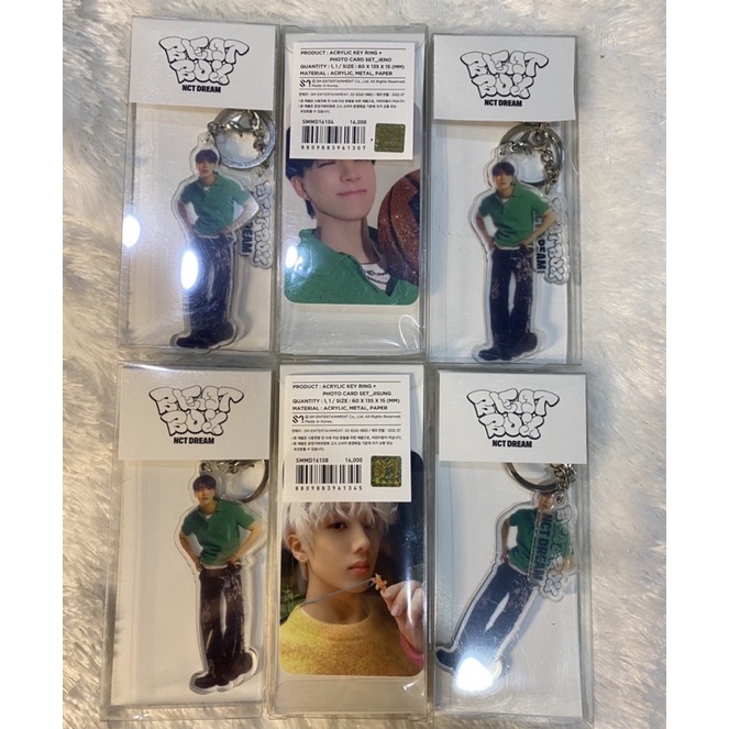 [READY STOCK] NCT DREAM “BEATBOX” MD ACRYLIC KEY RING + PHOTOCARD SET - nct dream acrylic keyring ph