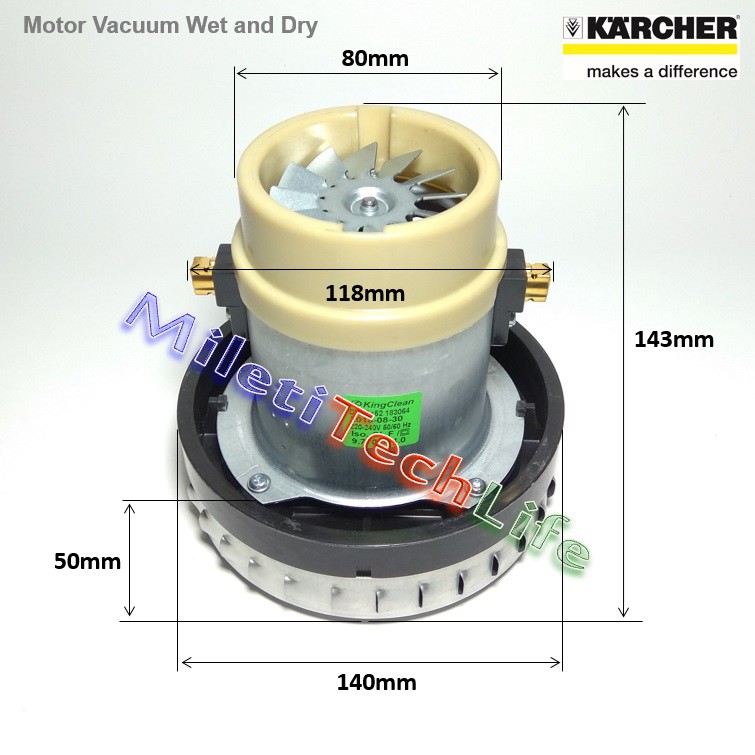 Karcher Spare Part Motor Vacuum KingClean for WD NT Wet and Dry Vacuum Cleaner