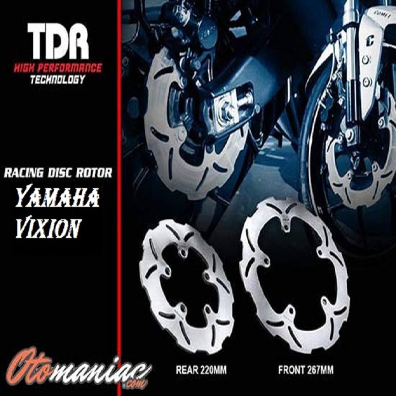 Piringan Cakram Vixion / Vixion New Merk TDR / Disc TDR Vixion New Depan+Belakang