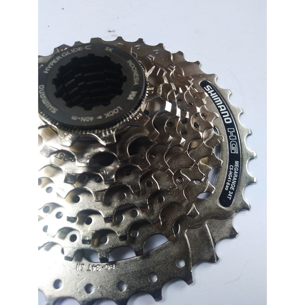 Cassette Sprocket Gear HG41 11-34 Sprocket Sepeda MTB Shimano 8 Speed