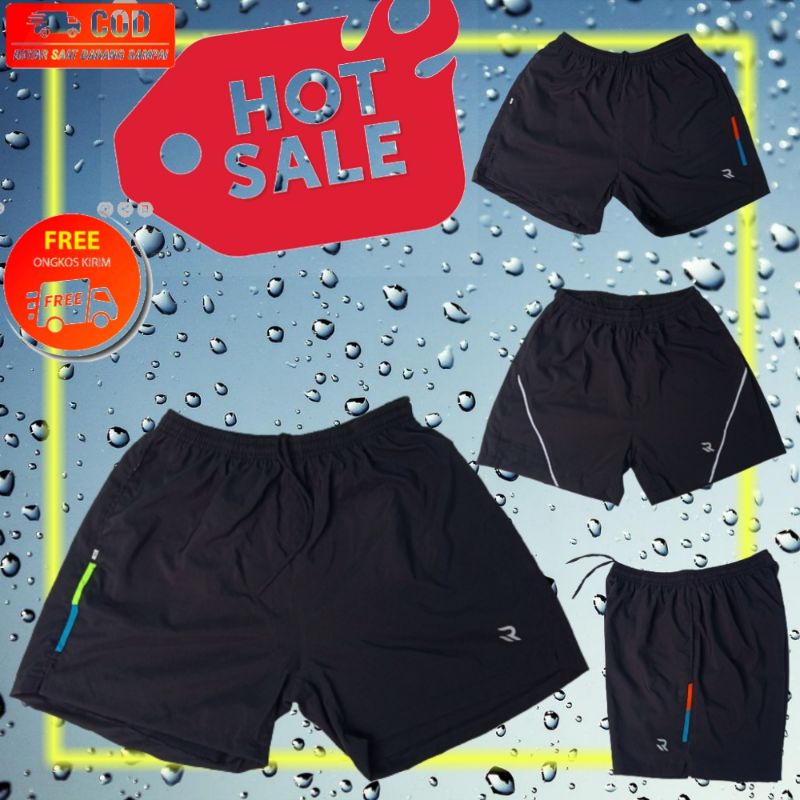 celana pendek pria keren- Celana Kolor Pendek Pria Wanita Dewasa Parasut Polos Simple Murah