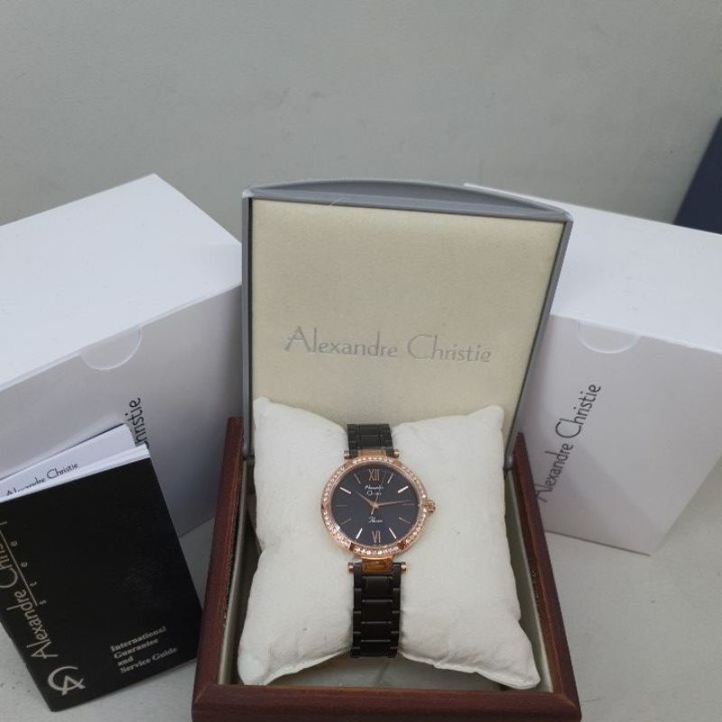 Jam Tangan Wanita Alexandre Christie AC2710LH AC 2710 LH AC2710 LH AC 2710LH Black Rosegold