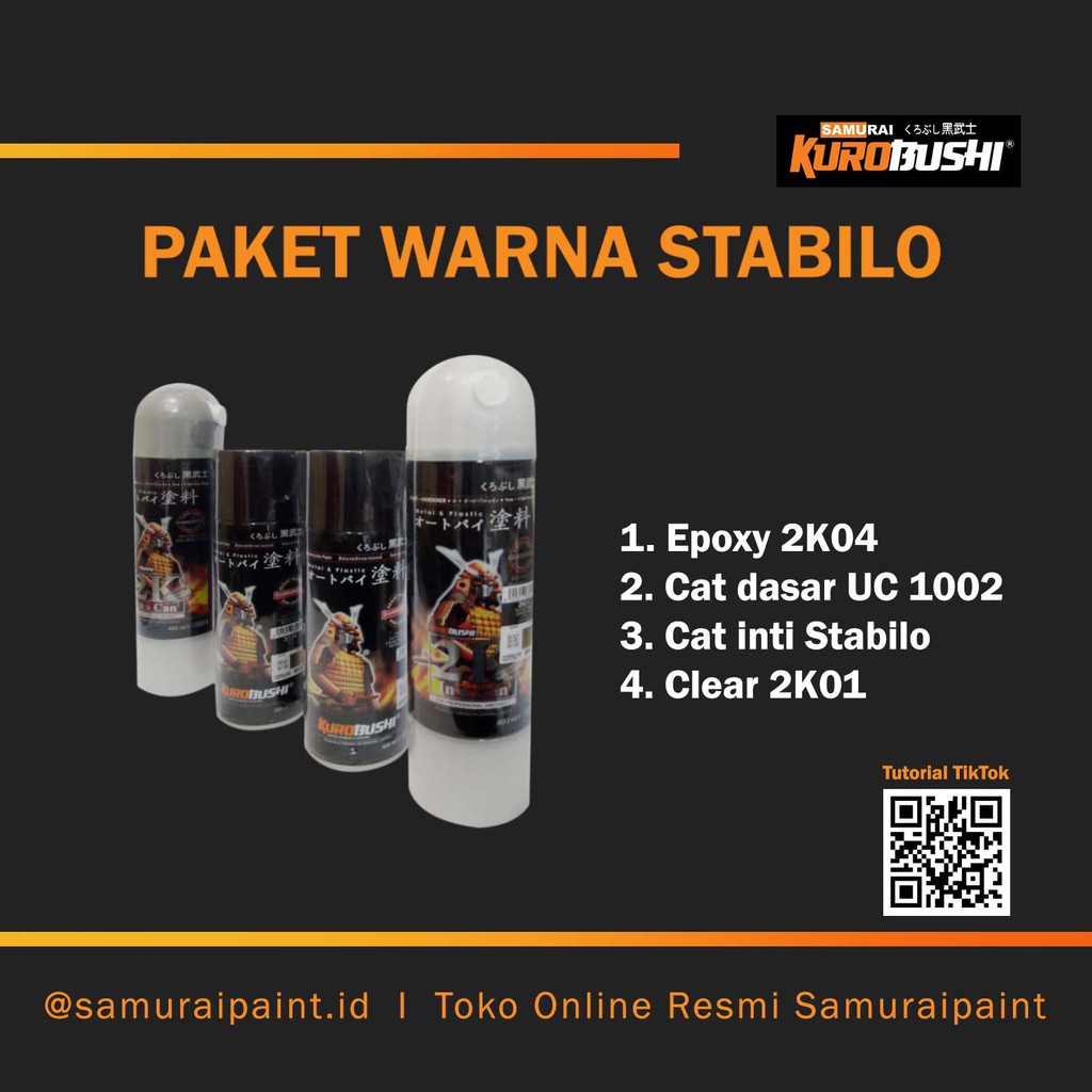 Paket Warna Stabilo, Samuraipaint, Cat Semprot