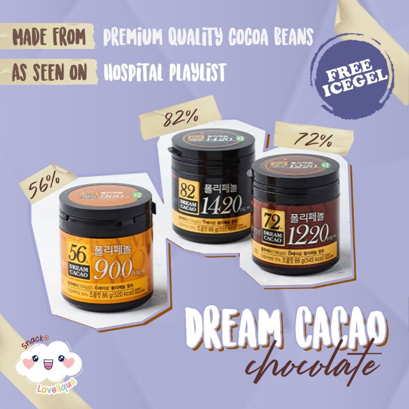  Lotte  Dream Cacao 86gr 56 72 82 Snack Hospital 