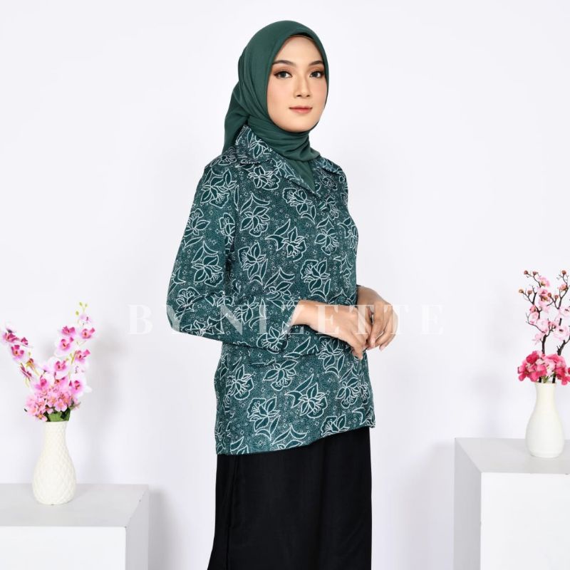 Baju Atasan Seragam PKK batik Nasional Full Furing