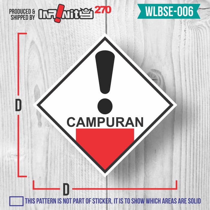 

Sticker Label Bahan Material Berbahaya Beracun B3 Ghs D35-Wlbse-006 Murah