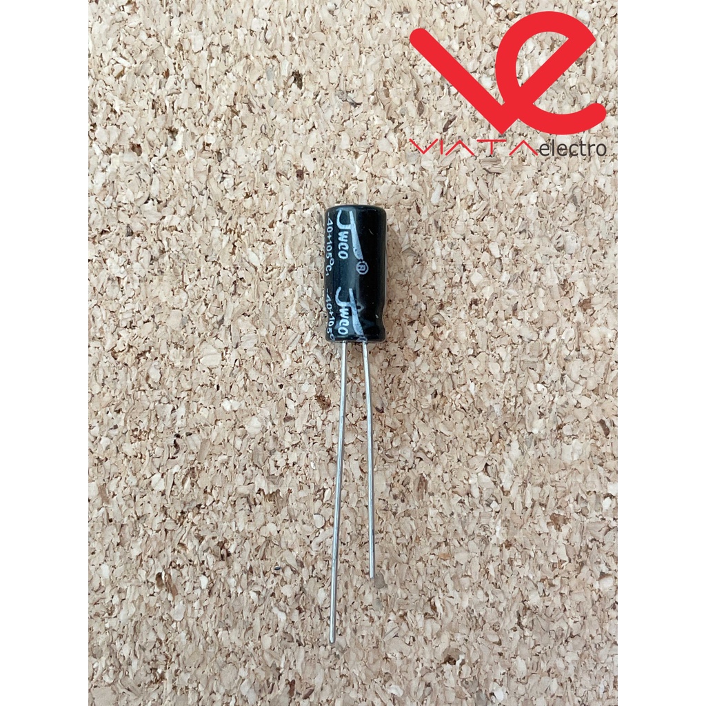 KAPASITOR ELCO 22UF 50V (1 BUAH) KAPASITOR CAPACITOR ELKO KAPASITOR 22 UF 50 V