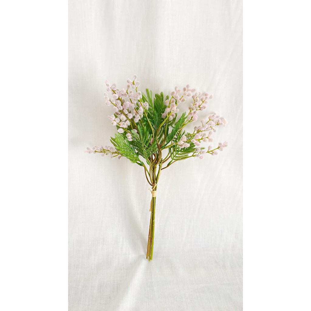 Bunga Putri Malu X1 (satuan) Bunga Artificial / Bunga Plastik / Bunga Dekorasi / Pernikahan-Pink