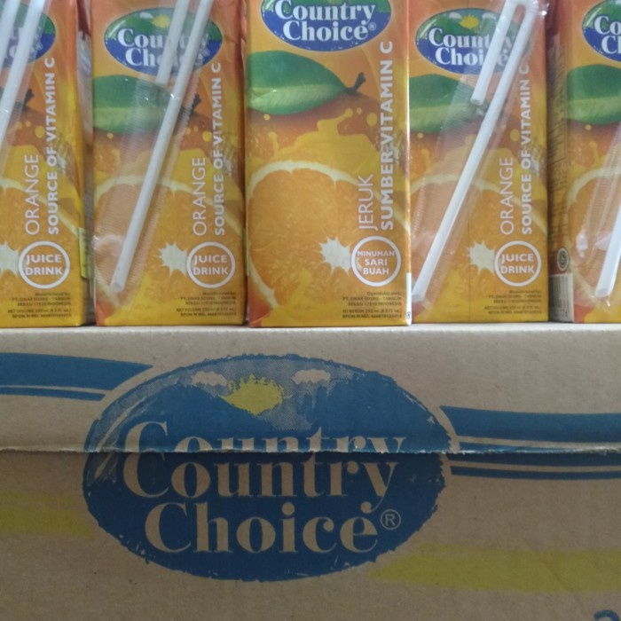 

(BISA COD) country choice 250ml isi 24 - mangga