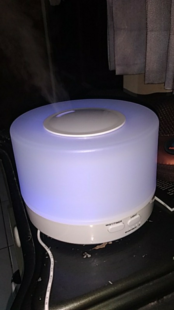 [original 100%] Diffuser 500ml Humidifier Led Nyala Warna Warni + Remote