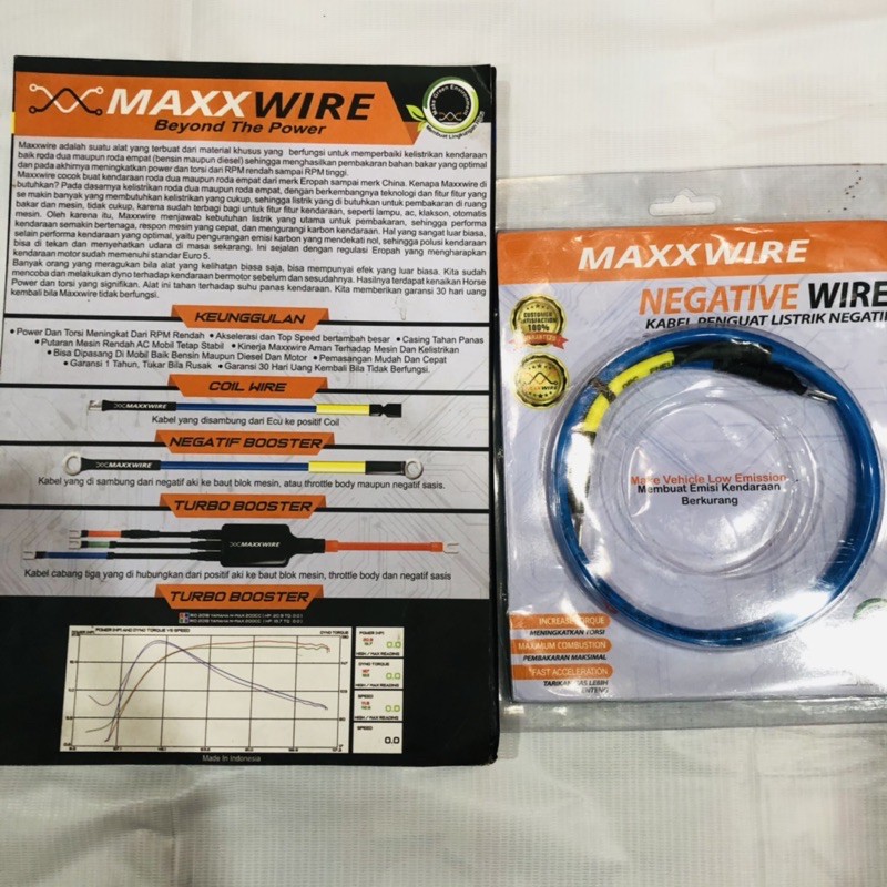 NEGATIF BOOSTER KABEL SETAN NEGATIF MAXXWIRE ORIGINAL