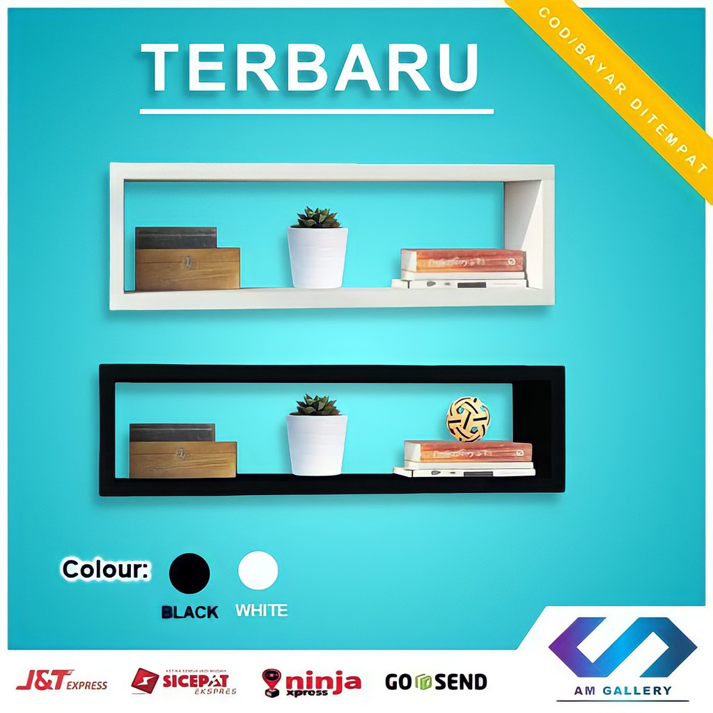 Rak Dinding Tempel Tembok Minimalis Kubus Kotak Hexagonal Multifungsi Persegi Furniture Rumah 21