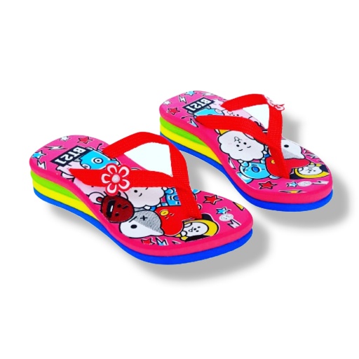 Sandal Wedges Anak Perempuan BT21 Terlaris