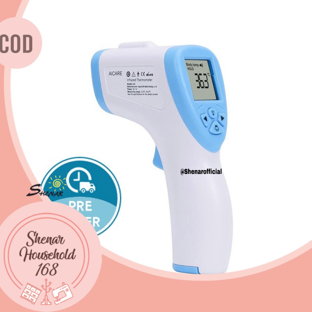 SHENAR INFRARED THERMOMETER  ALAT UKUR SUHU ALAT PENGUKUR TUBUH TERMOMETER - BISA BAYAR DI TEMPAT