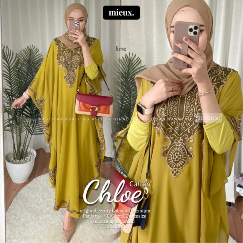 Caftan Chloe by Mieux Kaftan Ceruty Gamis Kekinian