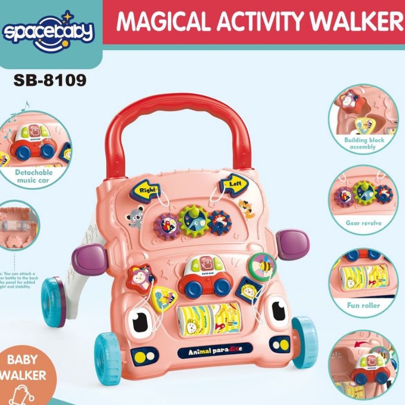 Space Baby SB8109 Magical Activity Push Walker