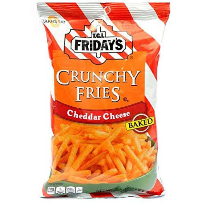 

TGI FRIDAYS CRUNCHY FRIES CHEDDAR CHEESE 127.8GR