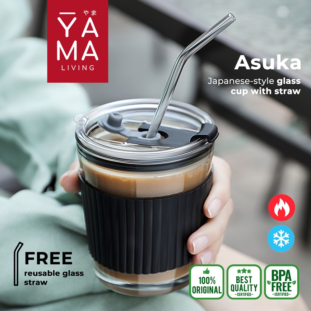 YAMA ASUKA Bottle Cup Botol Minum Gelas Kopi Teh Coffee Aesthetic Estetik Tumblr Bottle Not Starbucks Cup Take Away