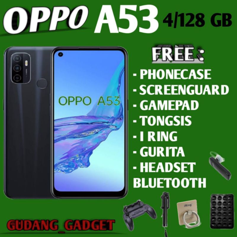 OPPO A53 4/128 RAM 4GB ROM 128GB GARANSI RESMI OPPO
