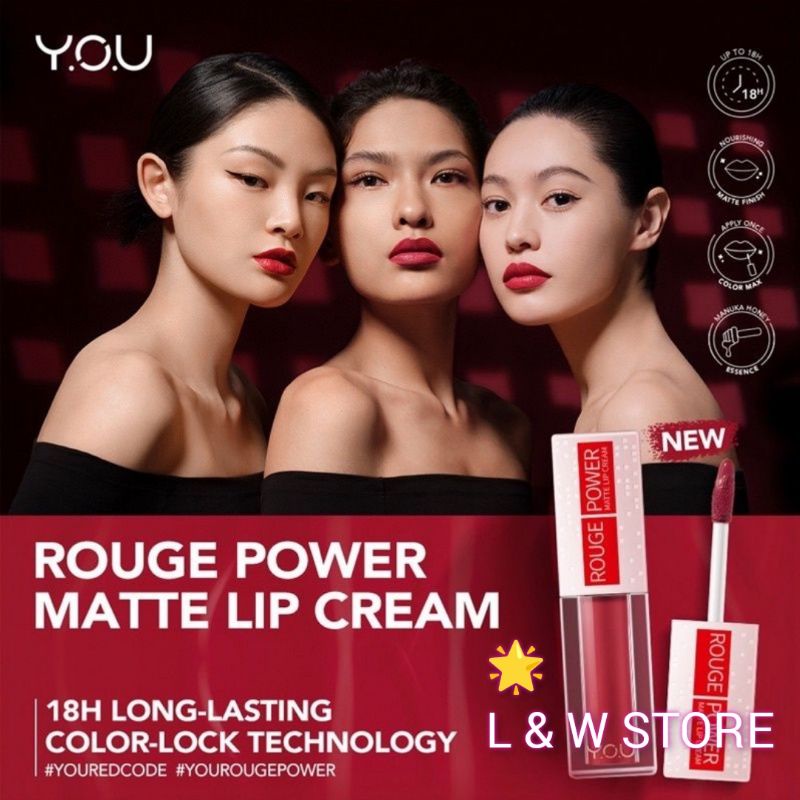 YOU Touge Power Matte Lip Cream 5gr