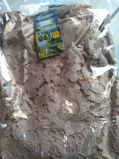 Syafin Batik  - Cp Pelino / Couple Muslim / Brokat / Produk Ready Kebaya Modern Atasan Brukat