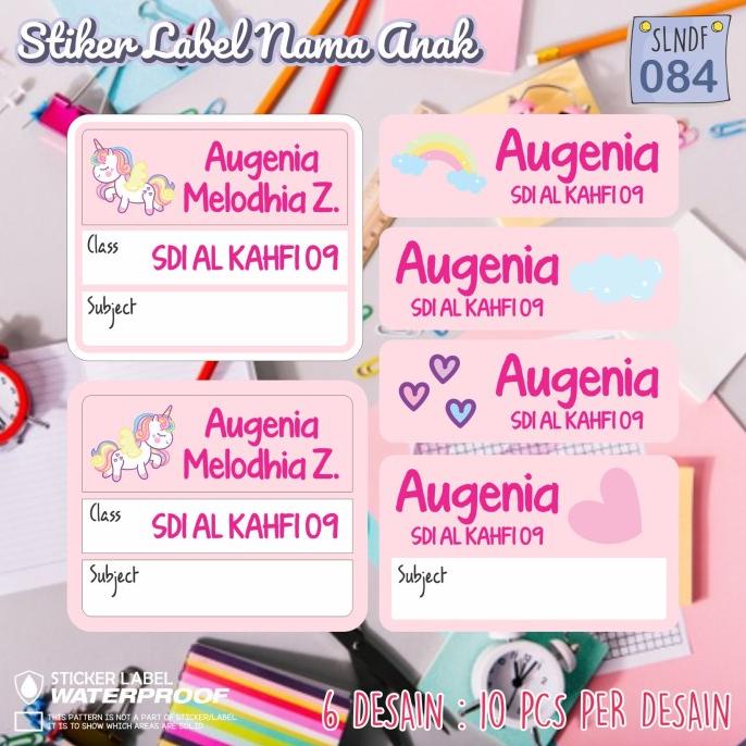 

NEW!! STIKER LABEL NAMA WATERPROOF ANAK MURAH SEKOLAH SEPATU BUKU SLNDF-084 )Q;