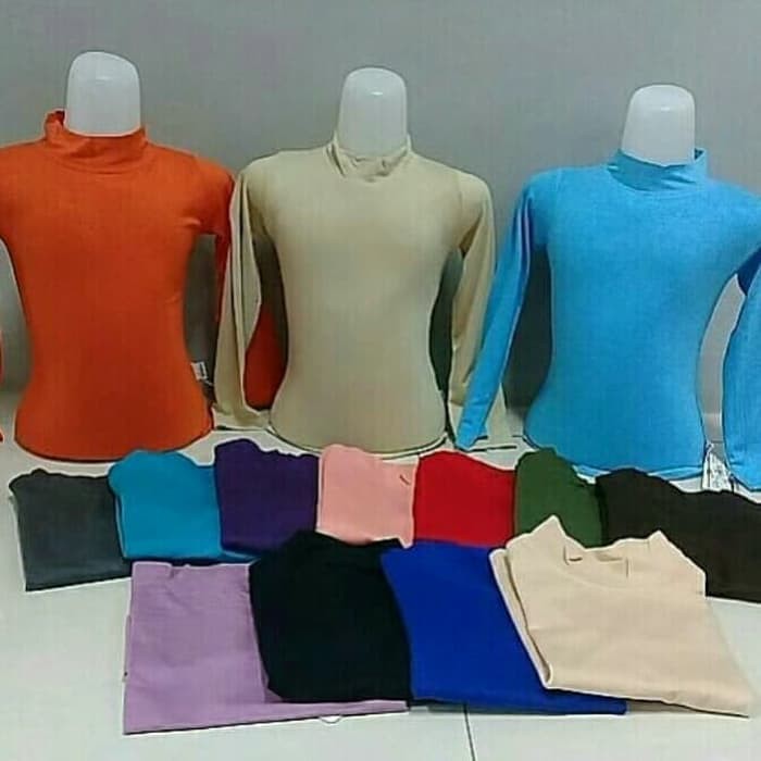 Manset Anak Inner kaos perempuan laki lengan panjang