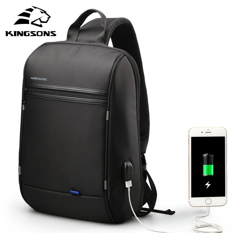 Import Kingsons Single Shoulder Backpack Men Small Backpack Waterproof Laptop Backpack 13/13.3 inch