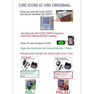 Best Seller Ht Icom Ic-V80 Dijamin Original Jepang