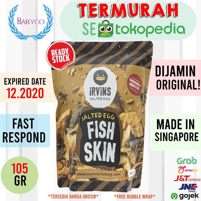 

Dijual Ready Stock! Irvins Salted Egg Fish Skin (Singapore) - Fish Skin - 230 G Terlaris