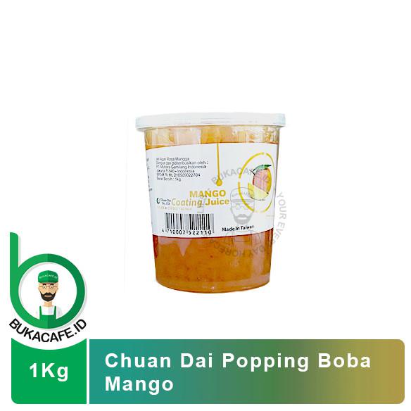 

POPPING BOBA MANGO CHUAN DAI 1KG - HALAL COATING JUICE