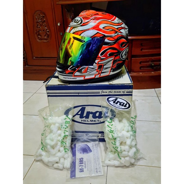 Helm Arai Rx7rr5 Haga Fire And Ice