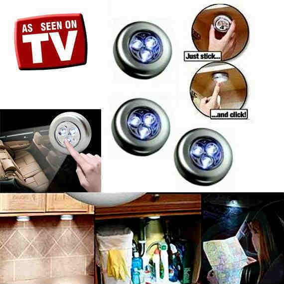 Lampu Emergency LED Tempel Darurat Stick And Click Touch LED Lamp AAA Stick Touch Lamp Portable