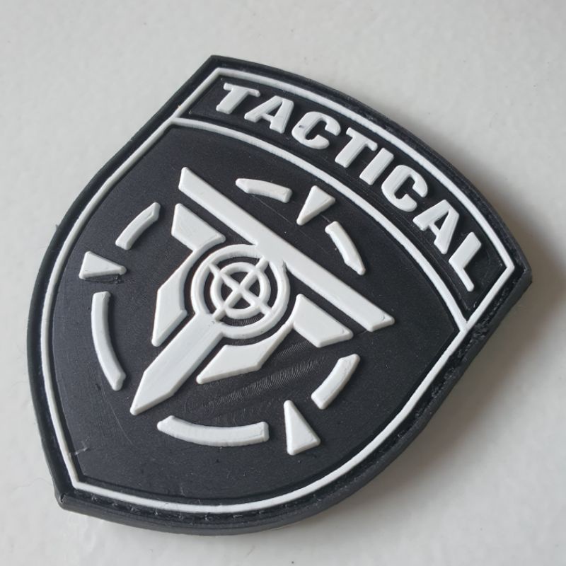 PATCH RUBBER LOGO TACTICAL PRISAI/TEMPELAN EMBLEM KARET VELCRO