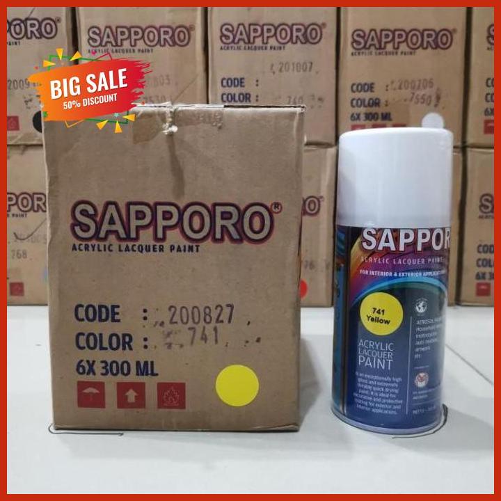 Lestari Motor2// Cat Semprot Sapporo Paint 741 Yellow Kuning