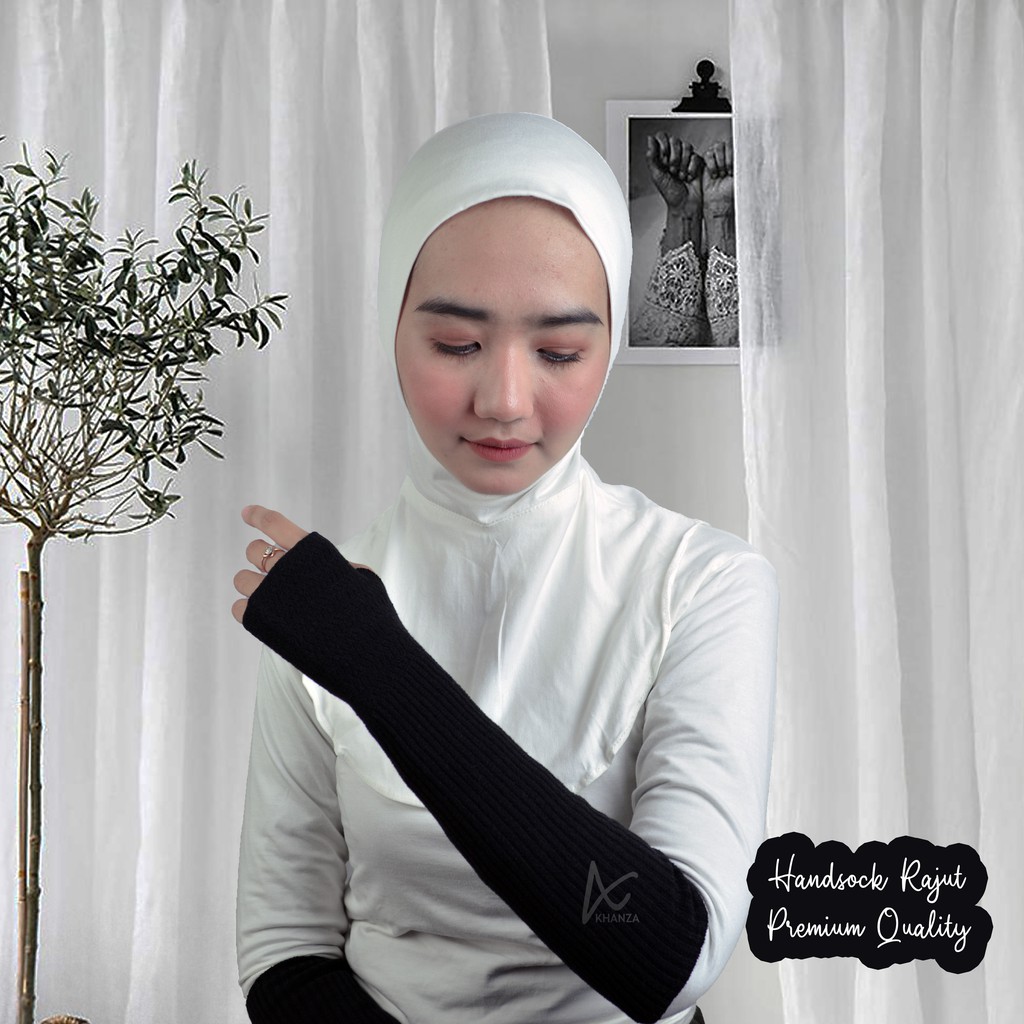 Handsock Rajut Jempol Premium Manset Tangan Rajut