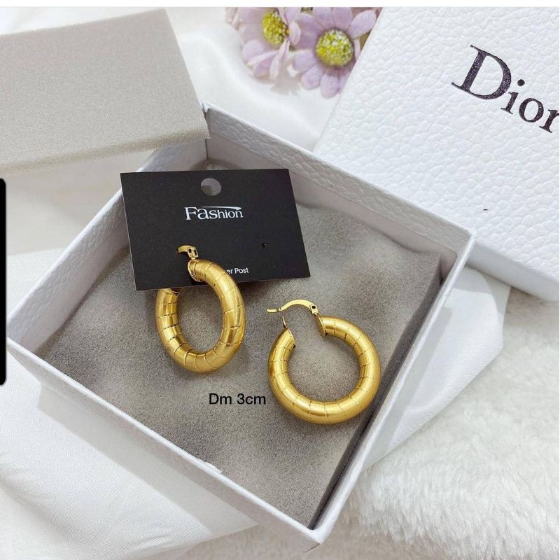 Anting Silver925 perak Premium Quality Anti karat anti alergi Starling silver platgold Ts003