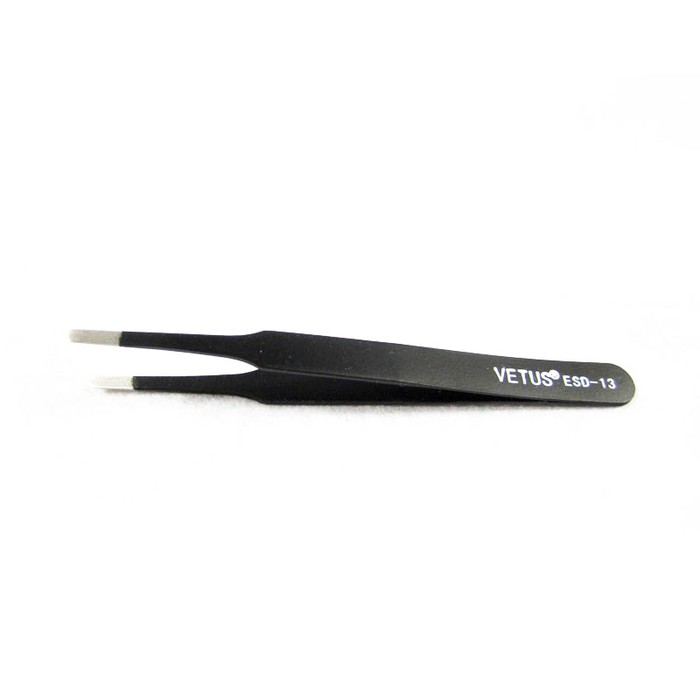 Pinset Vetus Tweezers ESD 13 Hitam Baja