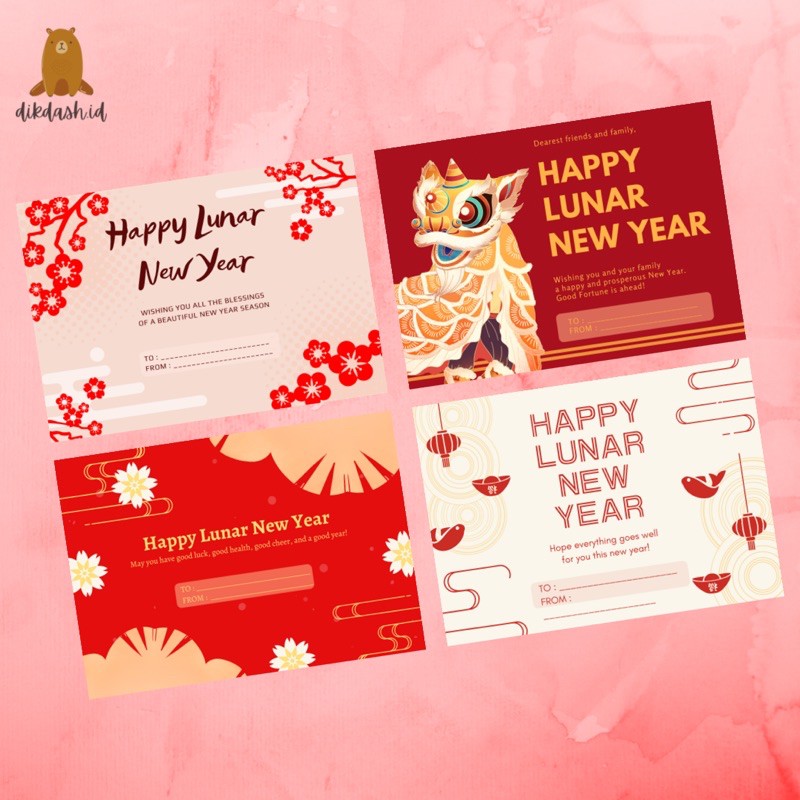 

GREETINGS CARD LUNAR NEW YEAR 2021 | THANK YOU CARD IMLEK 2021 - [MIN 20 PCS]