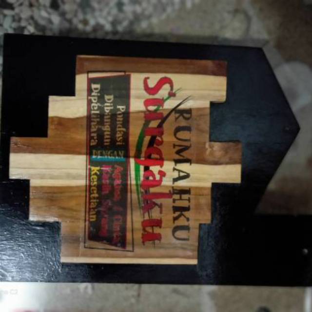 Kerajinan unik Kayu, custom Foto, Gambar, Kata.