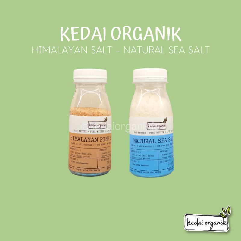 

Kedai Organik Himalayan Salt / Kedai Organik Natural Sea Salt / Garam MPASI 75gr