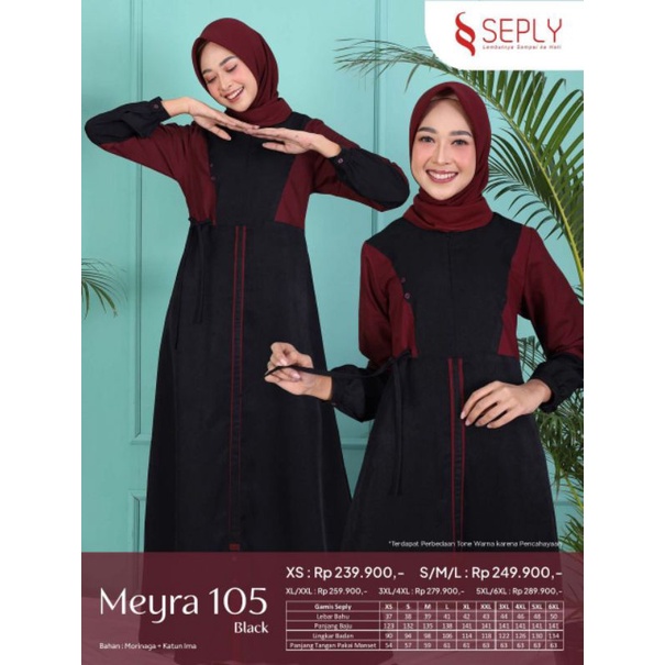 GAMIS SEPLY MEYRA 105 BLACK DARK GREY PLUM