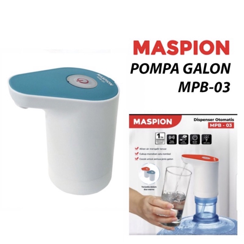 [ Maspion ] Pompa Galon Electrik Maspion MPB-03 Pompa Galon Portable