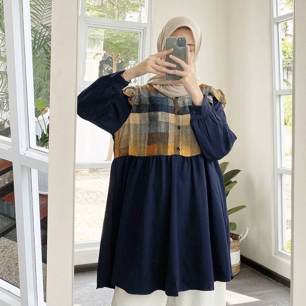 Yumma Top Tunik Premium Atasan Wanita Tunik Muslim