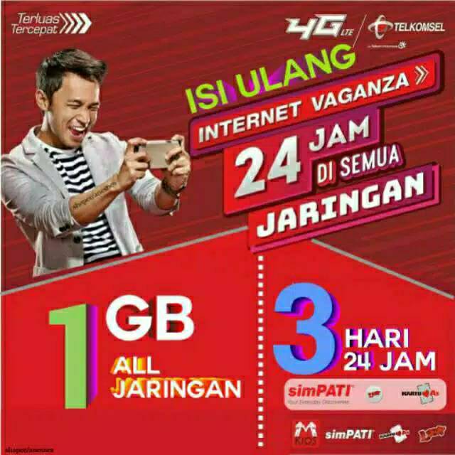 PAKET DATA TELKOMSEL 1GB 3 HARI