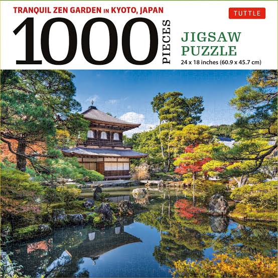 TRANQUIL ZEN GARDEN IN KYOTO JAPAN - 1000 PIECE JIGSAW PUZZLE