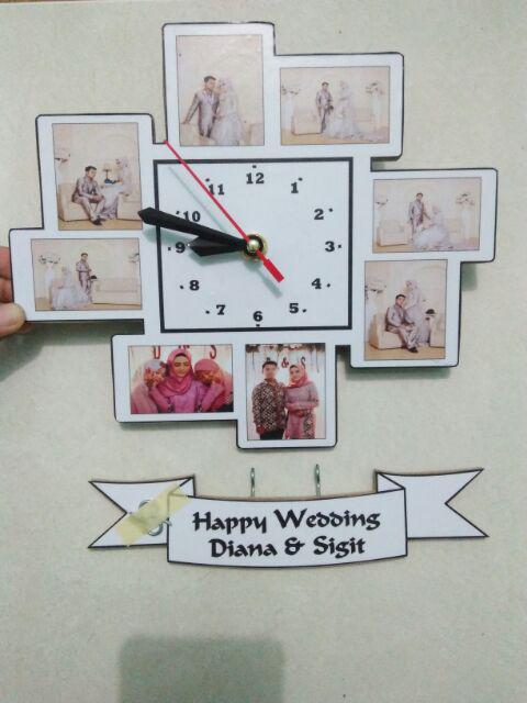 Jam Dinding Karakter Kayu Vintage Bahan Mdf Kado Unik Lucu Kado Ultah Jam Frame Hiasan Dinding